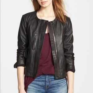 Madewell metropolis leather jacket